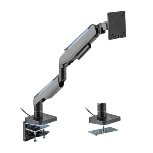 MXG HMA-12R Heavy Duty RGB Single Monitor Arm – Matte Grey