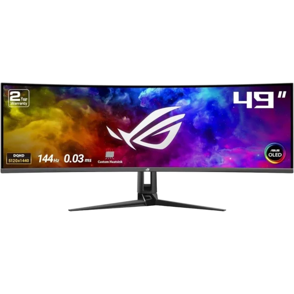 ASUS ROG Swift PG49WCD 49″ DQHD 144Hz VA Curved Gaming Monitor