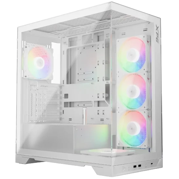 XPG Invader X Mid-Tower ATX PC Case – White