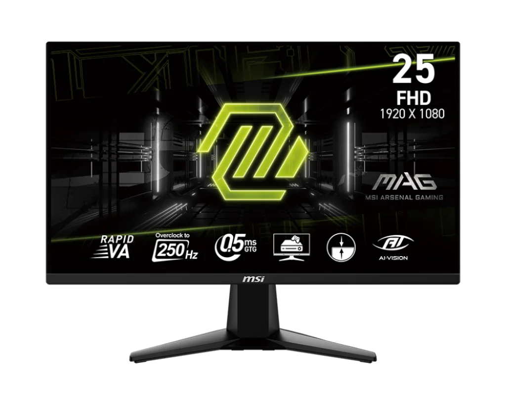 MSI MAG 255XFV 25″ FHD 250Hz Rapid VA Gaming Monitor