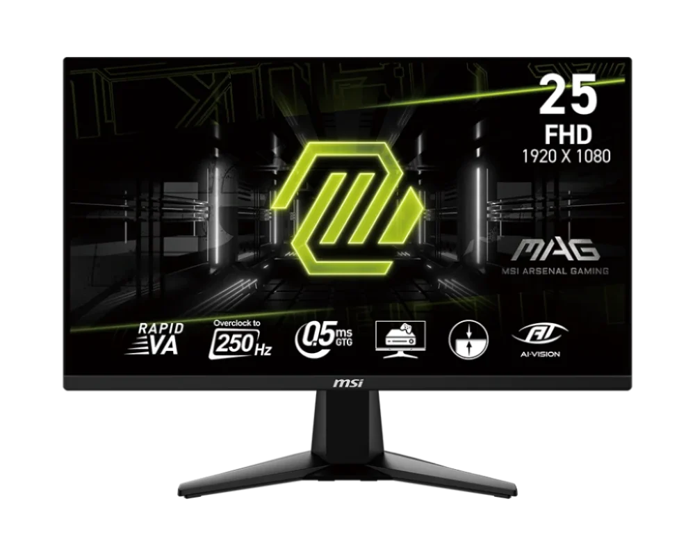 MSI MAG 255XFV 25″ FHD 250Hz Rapid VA Gaming Monitor