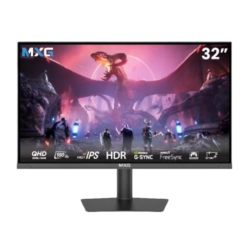 MXG G32IQ-18 32inch QHD 2K 180Hz 1ms IPS Gaming Monitor